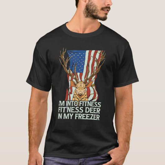 T-shirt I m Into Fitness Fit Ness Deer (Devant)