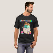 T-shirt I m Oeufs Hausted Sloth Oeufs de Pâques peinture (Devant entier)