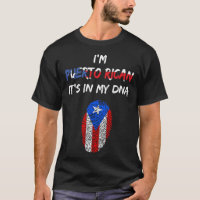 I_m Puerto Rican It_s Dans Mon ADN Long Sleeve T-S