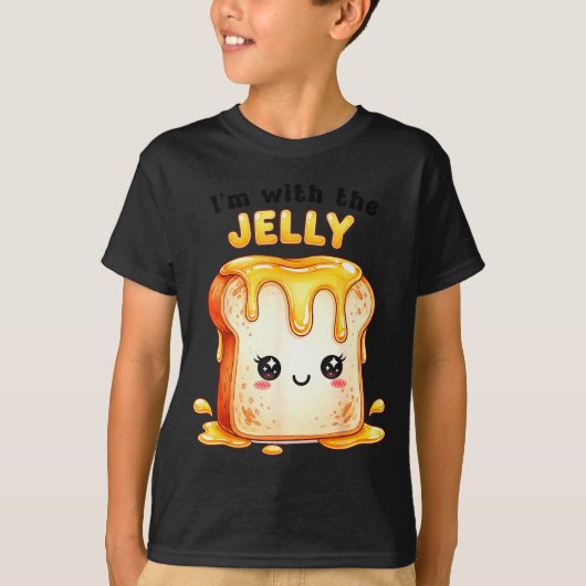 T-shirt I’m With The Jelly Funny Matching Couple Cute Kawa (Devant)