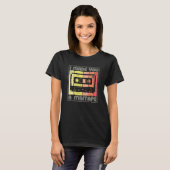 T-shirt I Made You A Mixtape Cassette Tape 80s Music Retro (Devant entier)