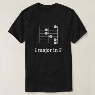 T-shirt I Major En F Guitare Chord
