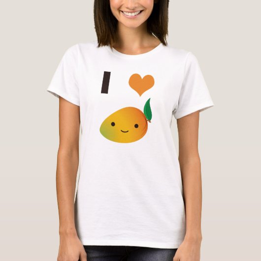 T-shirt I mangue de coeur (Devant)