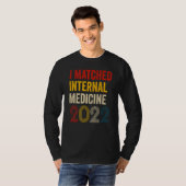 T-shirt I Matched Internal Medicine 2022 Residency Retro V (Devant entier)