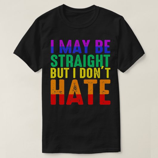 T-shirt I May Be Straight (Design devant)