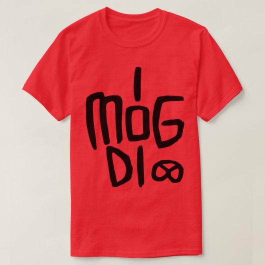 T-shirt I mog di Bavarian German Je vous aime (Design devant)