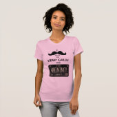 T-shirt I moustache vous pour garder le calme et pour (Devant entier)