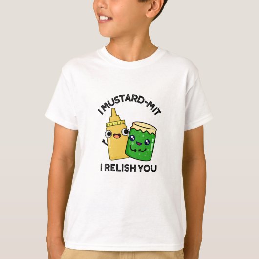 T-shirt I Mustard-mit Je Vous Relie Drôle Conditionnement (Devant)