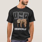 T-shirt I Nap Périodiquement Science Sloth Tableau Périodi (Devant)
