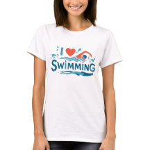 I ❤️ Natation - Baigneur Graphic Tee