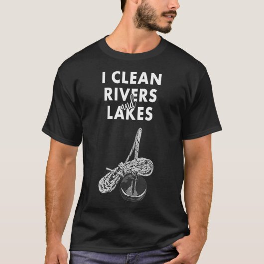 T-shirt I Nettoyer les rivières et les lacs Pêche au filet (Devant)