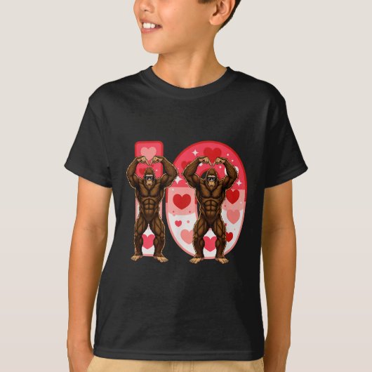 T-shirt I-o Couples Matching Funny Bigfoot In Midwestern V (Devant)