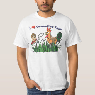 T-shirt I oeufs engraissés aux champs de coeur
