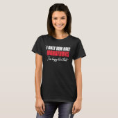 T-shirt I Only Run Half Marathons I'm Lazy Like That Runni (Devant entier)