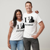 T-shirt I pandas de coeur (Unisexe)
