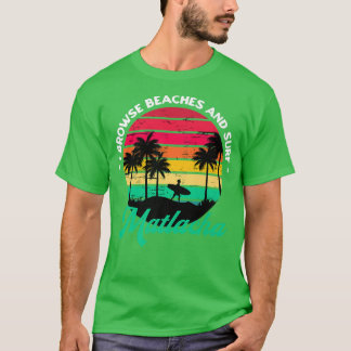 T-shirt I Parcourir les plages et Surf Matlacha Surfing Fl