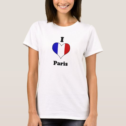 T-shirt I Paris love (Devant)