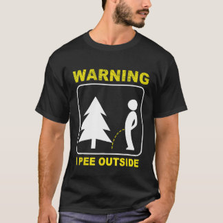 T-shirt I Pee Camping Extérieur 1