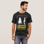 T-shirt I Pee En Camping Extérieur (Devant entier)