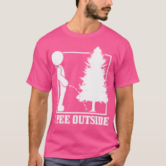 T-shirt I Pee Extérieur Funny Camping Extérieur Randonnée