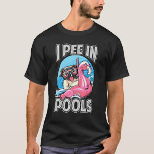 T-shirt I Pee In Pools Chien Piscine Plaisanteries 1