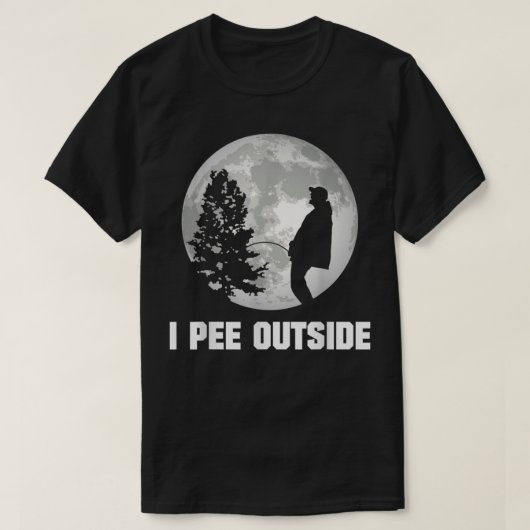 T-shirt I Pee Outside (Design devant)