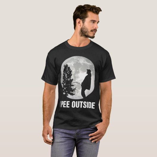 T-shirt I Pee Outside (Devant entier)