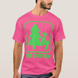 T-shirt I Pee Outside Girl Sign Funny Camping