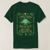 T-shirt I Pledge Allegiance To The Earth Quote Earth Day (Design devant)