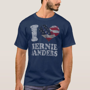 T-shirt I ponceuses de Bernie de drapeau américain de