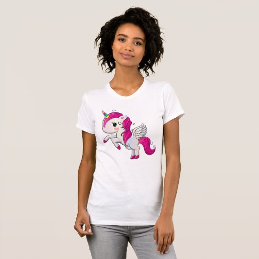 T-shirt I Poop Magic Funny Unicorne Dit (Devant entier)