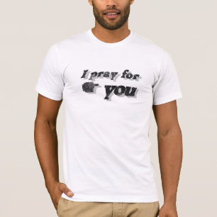 T-shirt I pray for you Noir Motifs 3D