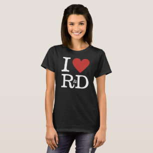 T-shirt I ❤️ R&D pour les employés PERSONNALISABLE Femmes