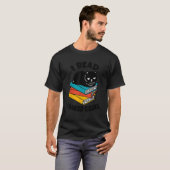 T-shirt I Read Banned Books Black Cat Reader Bookworm Wome (Devant entier)