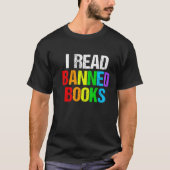 T-shirt I Read Banned Books Rainbow (Devant)