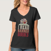 T-shirt I Read Banned Books Reader Bookworm 1 (Devant)