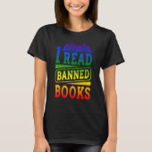 T-shirt I Read Banned Books Reading Library 1 (Devant)