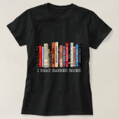 T-shirt I Read Banned Books Week Librarian Freadom Reader (Design devant)