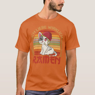 T-shirt I Really Love Ramen Japonais Food Katzen 326