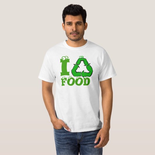 T-shirt I Recycler les aliments (Devant entier)