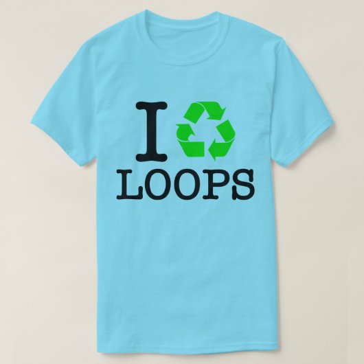 T-shirt I Recycler les boucles (Design devant)