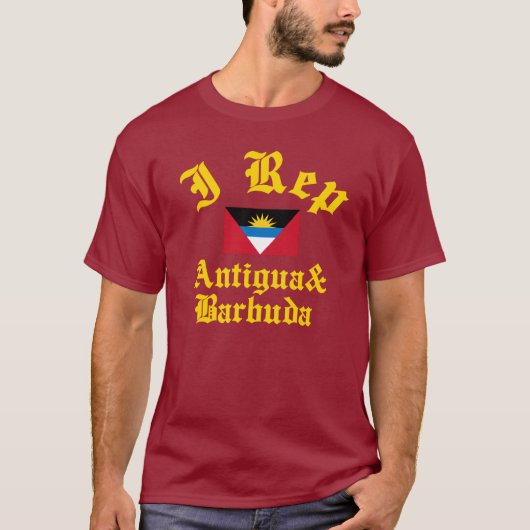 T-shirt I représentant Antigua-et-Barbuda (Devant)