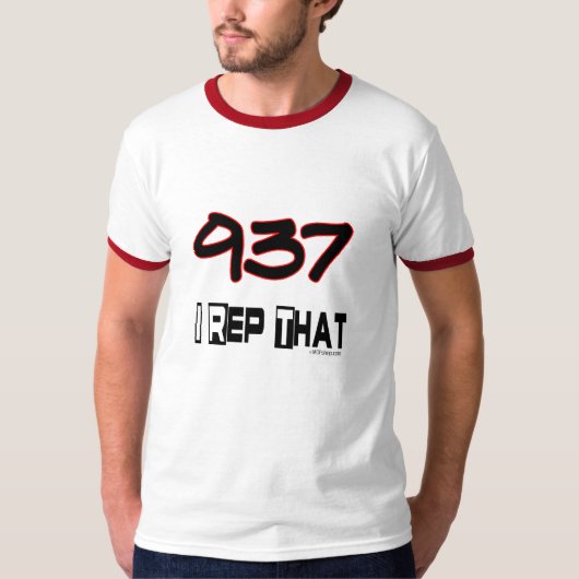 T-shirt I représentant cet indicatif régional 937 (Devant)