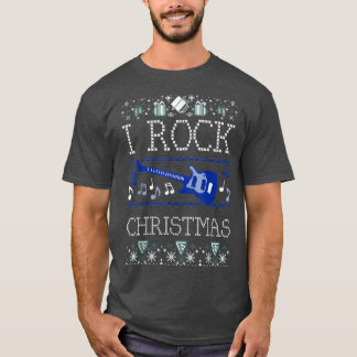 T-shirt i rock Guitar laides Sweaters de Noël
