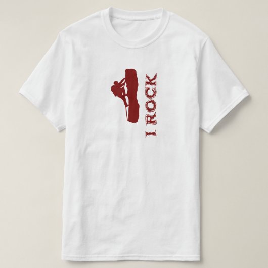 T-shirt i Rock (rouge) (Design devant)