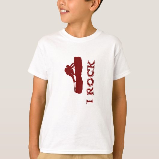 T-shirt i Rock (rouge) Unisex Kids Tee (Devant)