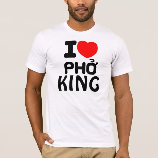 T-shirt I roi de Pho de coeur (Devant)