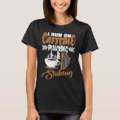 T-shirt I run on Caffeine Plucking and Striking Harp (Devant)