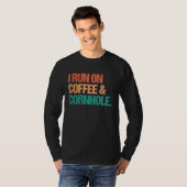 T-shirt I Run On Coffee and Cornhole  Sack Toss Bags (Devant entier)
