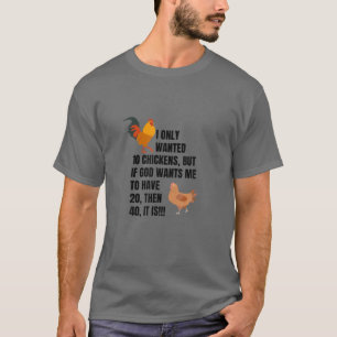 T-shirt I Seulement Recherché 10 Poulets, Amateur De Poule